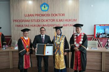 Promosi Doktor Hukum ke-29 di Unila: Intelijen Daerah dalam Penegakan Hukum